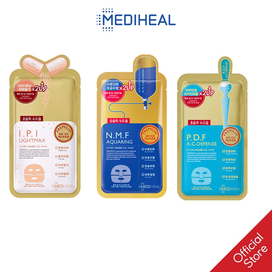Mặt nạ Cấp ẩm Nhân đôi dưỡng chất Mediheal Nude Gel Mask 30g