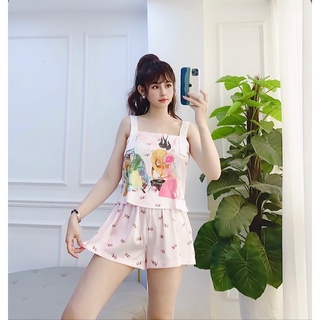 BỘ LỤA ĐÙI 2 DÂY QUẦN ĐÙI HỒNG CAO CẤP