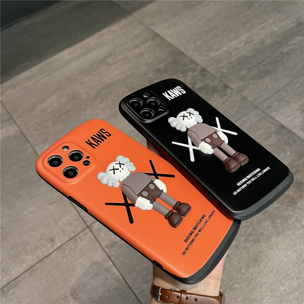 Fashion 3D Cartoon KAWS Silicon Case For iPhone 12pro max 12mini 11Pro Max XS Max XR SE 2020 7 8 Plus Back Cover | BigBuy360 - bigbuy360.vn