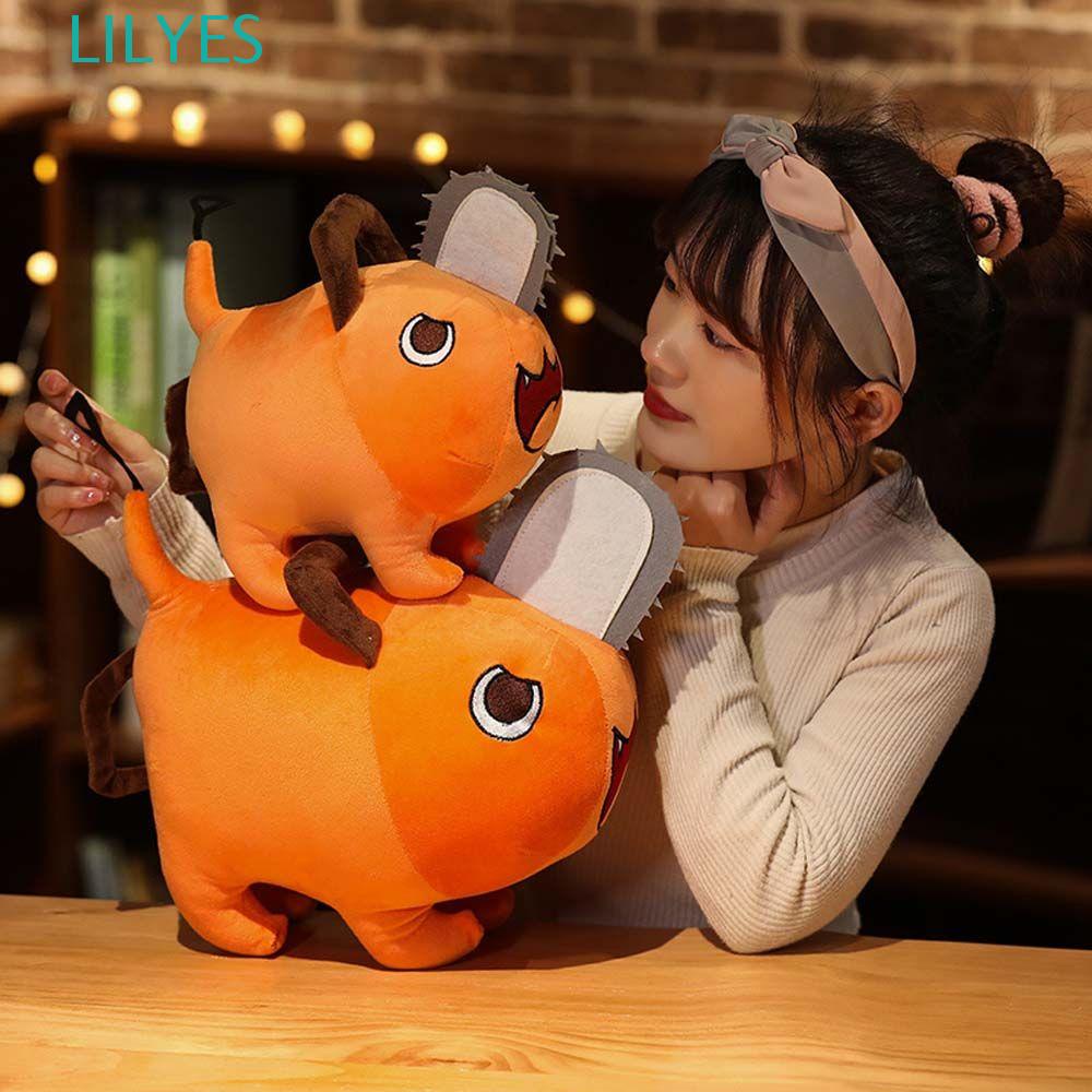 Lilyes Đồ chơi nhồi bông Hình Người Cưa Xích Pochita Hoạt Hình Dùng Làm Quà Tặng Sinh Nhật