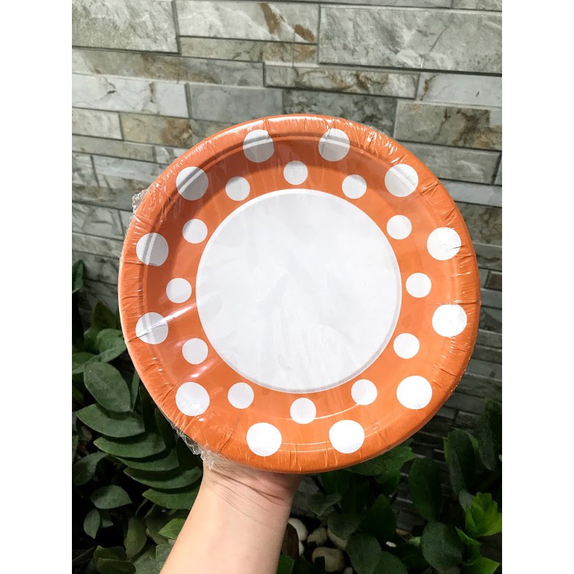 Ly, dĩa giấy sinh nhật (10 cái /set)