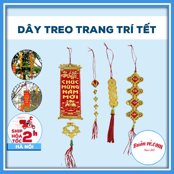 COMBO 5 Dây liễn treo Trang trí nhà cửa ngày Tết (MẪU KHÁC NHAU) – Dây treo cây đào cây mai Tết 01535 Buôn Rẻ