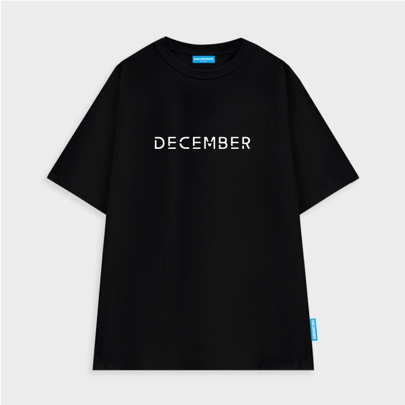 Áo thun nam nữ tay lỡ, áo phông form rộng unisex December Black Vr2 | BigBuy360 - bigbuy360.vn