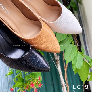 GIÀY CAO GÓT gót trụ vân da rắn cao 7cm