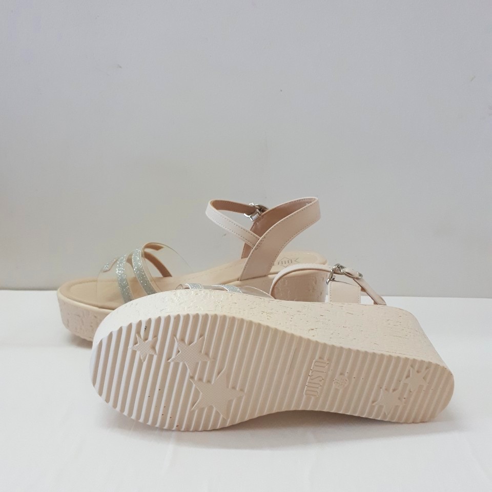 Sandal đế xuồng Dusto quai ngang, đế 6.5cm (size 34 và 37)