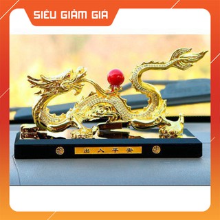 Tượng Nước Hoa Rồng Vàng Như Ý Phong Thủy Đẳng Cấp - Sang Trọng