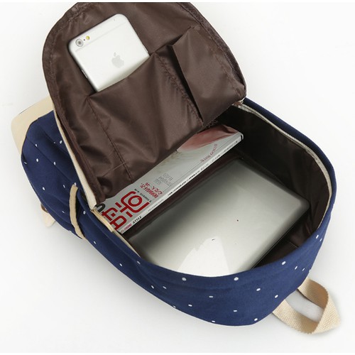 BỘ BA MÓN BALO TÚI XÁCH,BALO CHẤM BI THỜI TRANG,BA LÔ CAO CẤP,BALO VẢI BỐ,BA LÔ CANVAS,BALO ĐẸP,BALO NỮ,BALO TEEN,BALORE