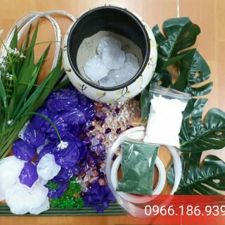Combo nguyên liệu hoa pha lê