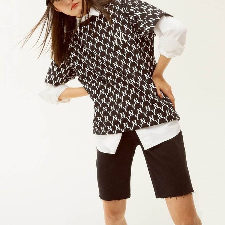 Áo thun NY monogram 100% cotton co giãn 4 chiều nam và nữ Genz Trendy