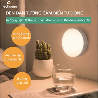 ĐÈN DÁN TƯỜNG ĐÈN TỰ ĐỘNG BẬT TẮT MEDHOME SENSE LIGHT | ĐÈN CẢM ỨNG | ĐÈN DÁN TƯỜNG CẢM ỨNG