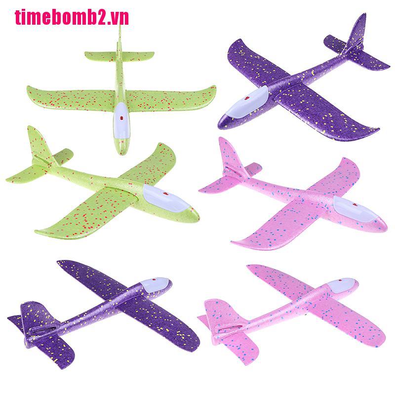 Đồ chơi máy bay xốp ném tay có đèn led 48cm