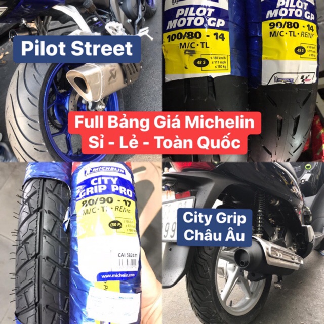 Vỏ Xe SH Michelin city grip 2 SH150 - Sh 300i  - 120/80-16 và 100/80-16 size 110/70-16 + 130/70-16