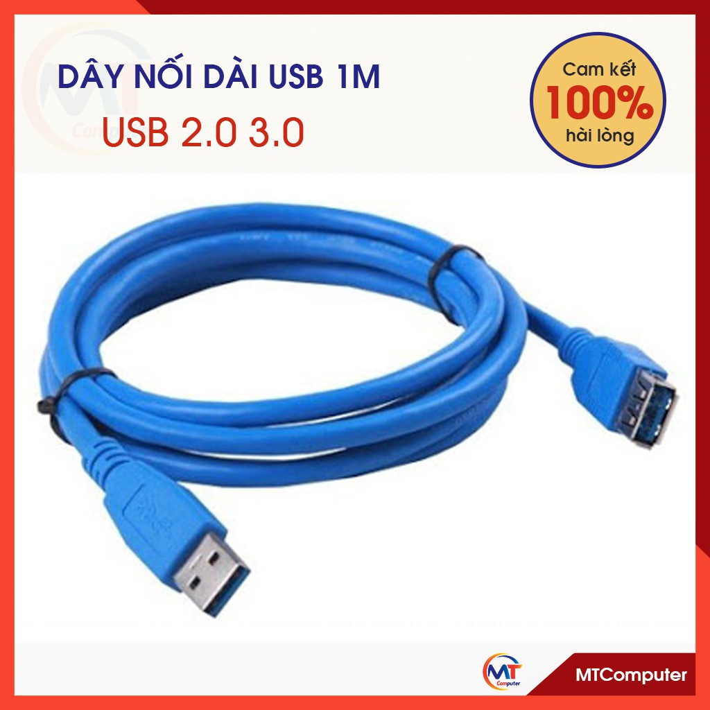 Dây nối dài USB 1m 1.5m 2m, tốc độ kết nối USB 2.0 và USB 3.0