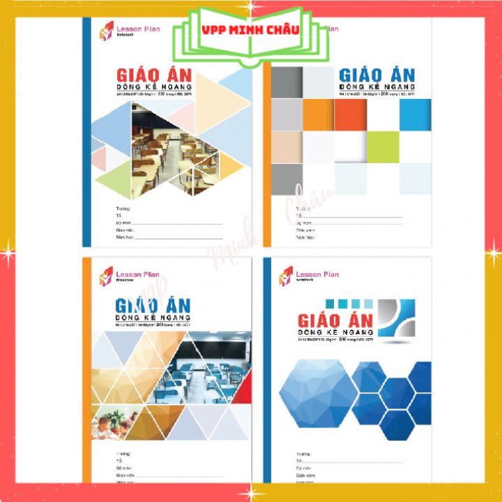 Giáo Án A4 Kẻ Ngang/Ô Ly Hải Tiến 200 Trang Giấy Trắng Chất Lượng Cao