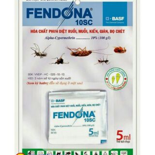 2 gói Fendona 10sc ( 5ml) thuốc muỗi