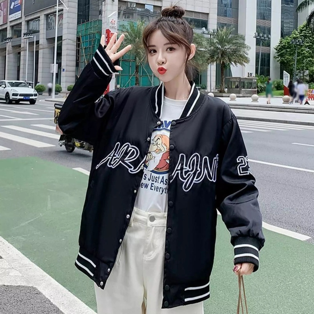 Áo Khoác Dù BOMBER jacket in chữ nổi ARP 28 Cực đẹp dù 2 lớp cao cấp