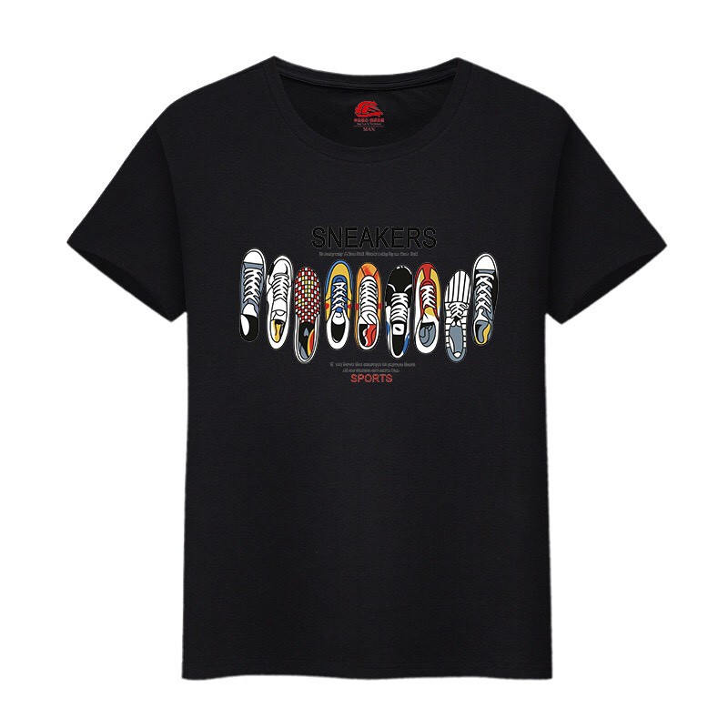 Áo thun tay lỡ KOMBOH phông Unisex nam nữ oversize form rộng SNEAKERS - A17