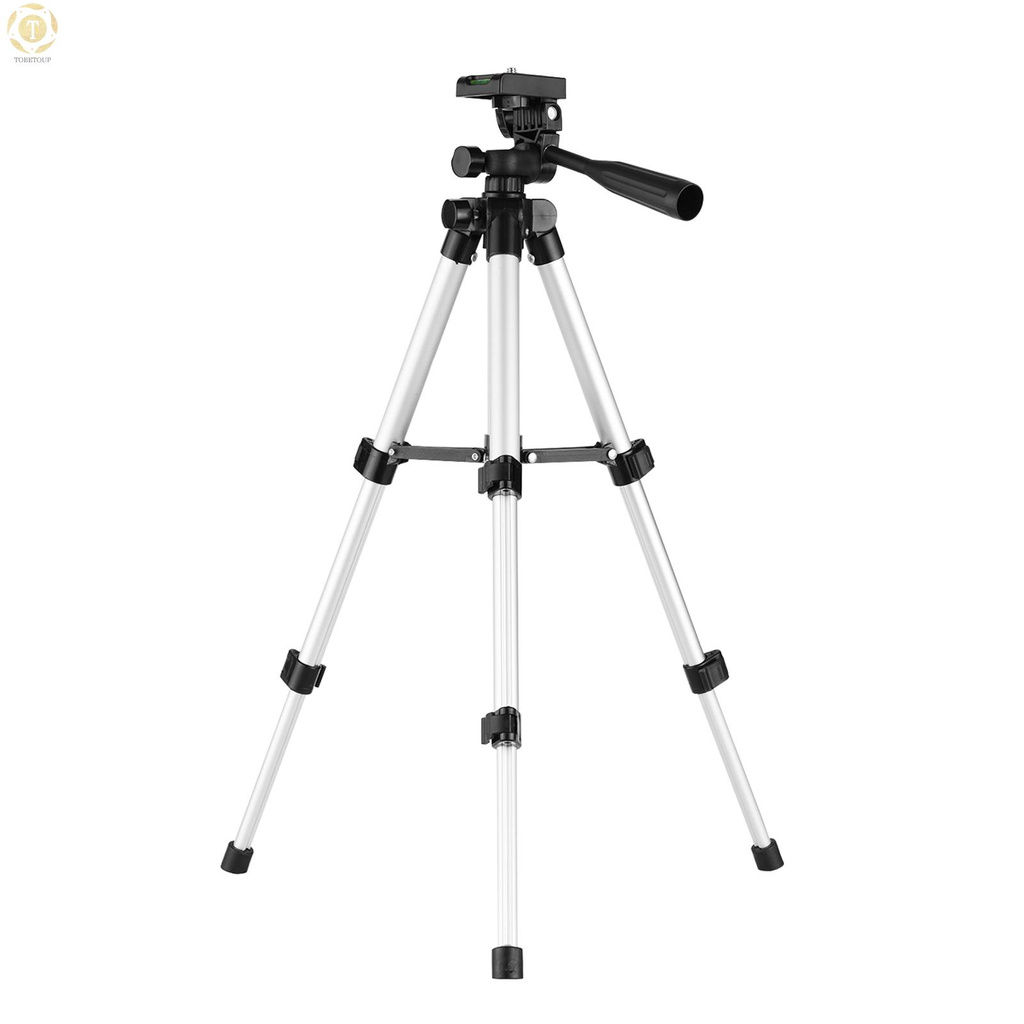 Shipped within 12 hours】 Mini Desktop Tripod Stand Aluminum Alloy 1/4 Inch Screw 21cm-65cm Adjustable Height with Remote Shutter Phone Holder Sports Camera Mount Adapter Carry Bag for Live Streaming Photo Video Tripod [TO]