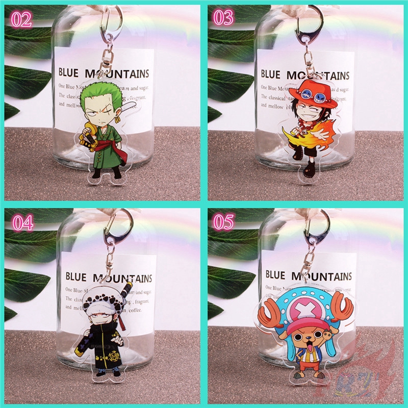 Móc khóa họa tiết nhân vật One Piece 9 kiểu dáng tùy chọn