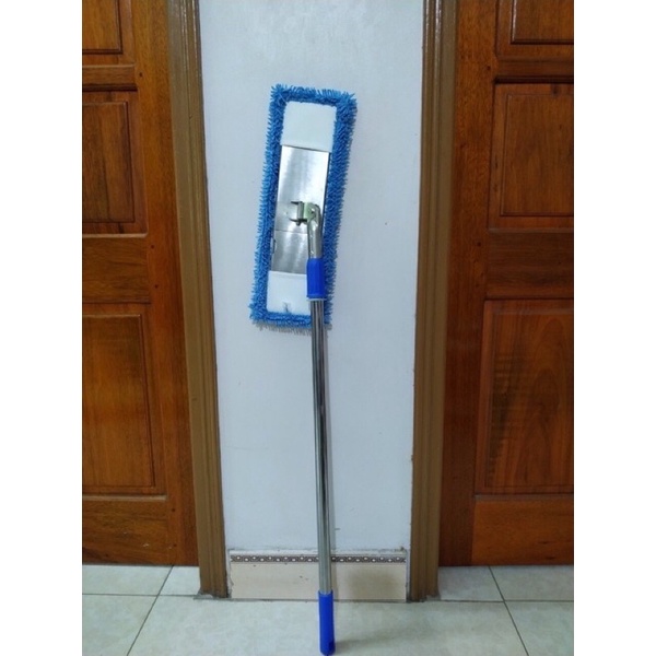 Chổi lau nhà inox 45cm cán rút Homeinno lau sạch, thấm hút tốt