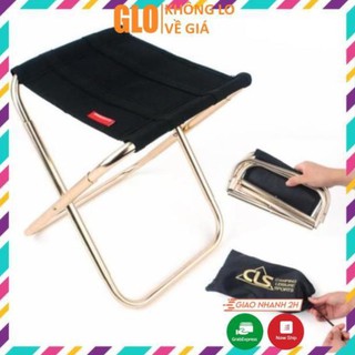 Xả kho ghế mini xếp gọn bỏ túi camping gold aluminium 7075