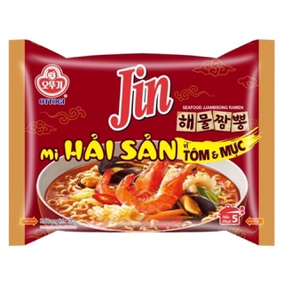 Mì hải sản Jin vị tôm mực gói 120g ottogi