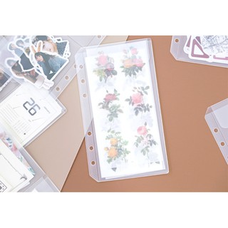 Túi pvc lưu trữ đựng sticker / phụ kiện từ 1 2 3 4 ngăn cho sổ còng 6 lỗ a5 / a6 cho planner / bullet journal