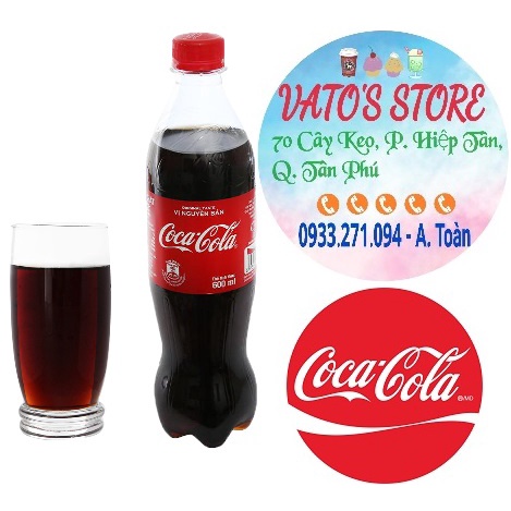 Thùng 24 chai Nước ngọt COCA COLA 600ml / Lốc 6 chai COCACOLA đỏ vị nguyên bản 600ml