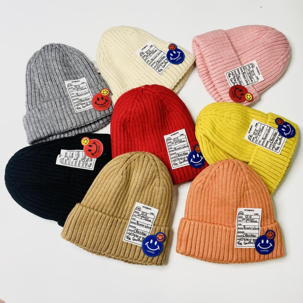 Mũ len cho bé, mũ beanie phong cách Hàn Quốc cực chất, len cao cấp cực ấm không bai - SALE