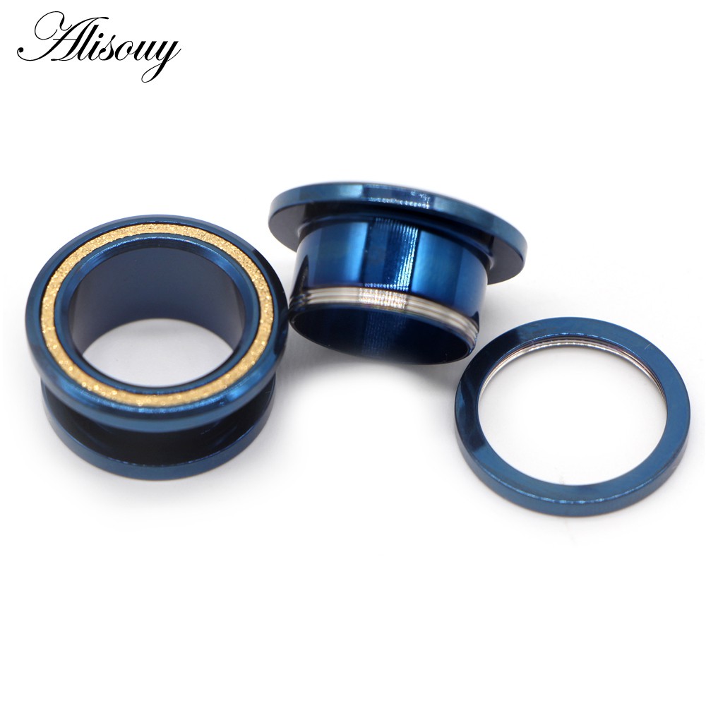 Alisouy Set 2 Khuyên Nong Tai Bằng Thép Không Gỉ Cá Tính