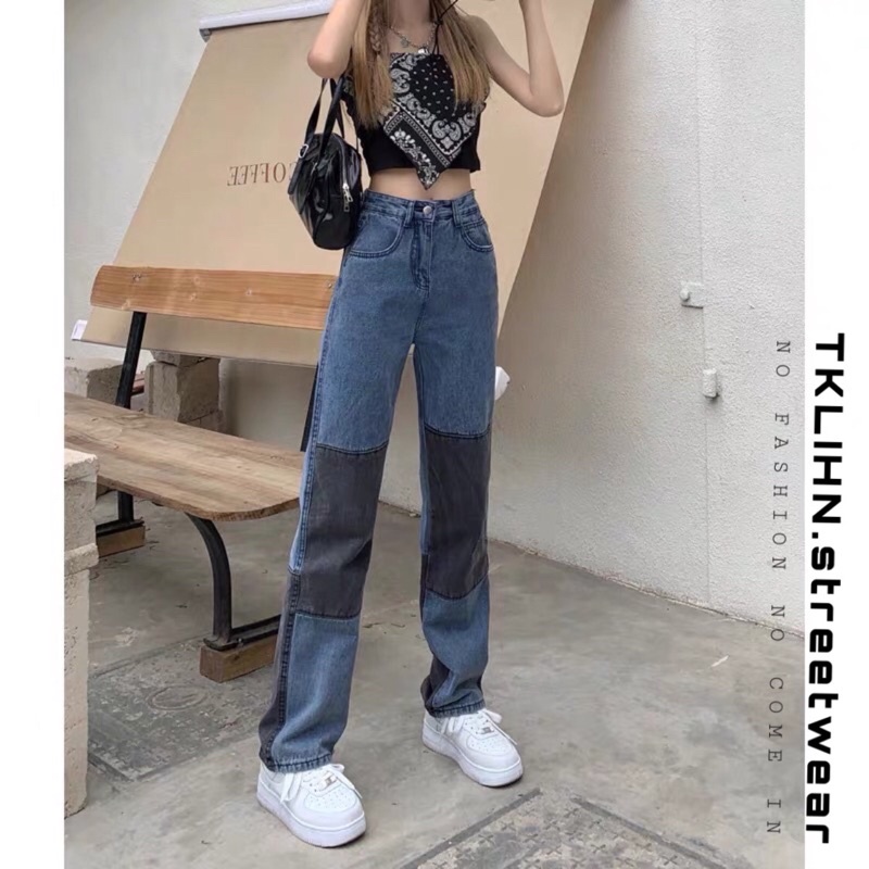 TKLIHN Quần jean ULZZANG thiết kế độc lạ cá tính FASHIONITA HOT TIKTOK 2021