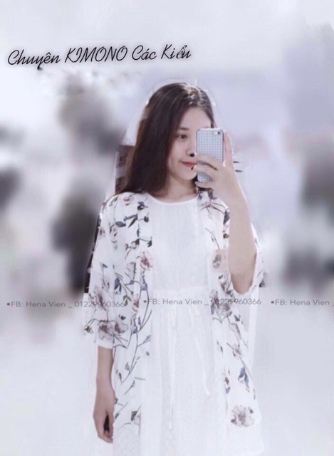 Áo Kimono Hoa Nhã Nhặn Siêu Xinh | BigBuy360 - bigbuy360.vn