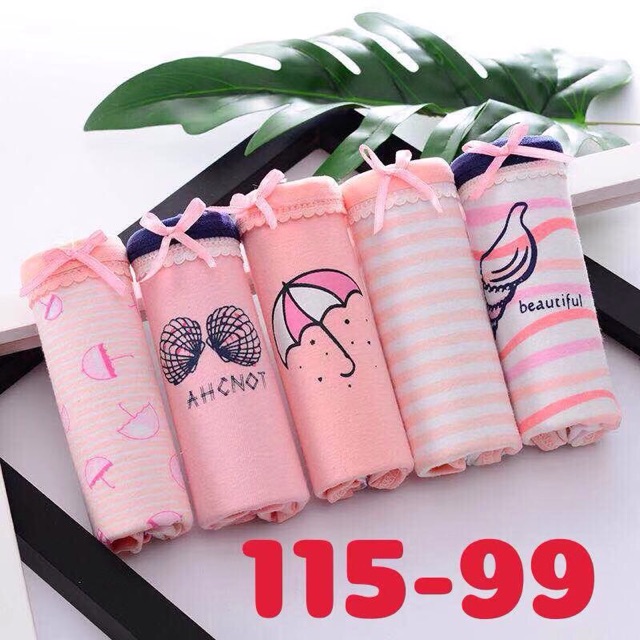 Quần lót cotton kute siêu đẹp hàng sịn hộp 5 quần nhiều mẫu đẹp | BigBuy360 - bigbuy360.vn