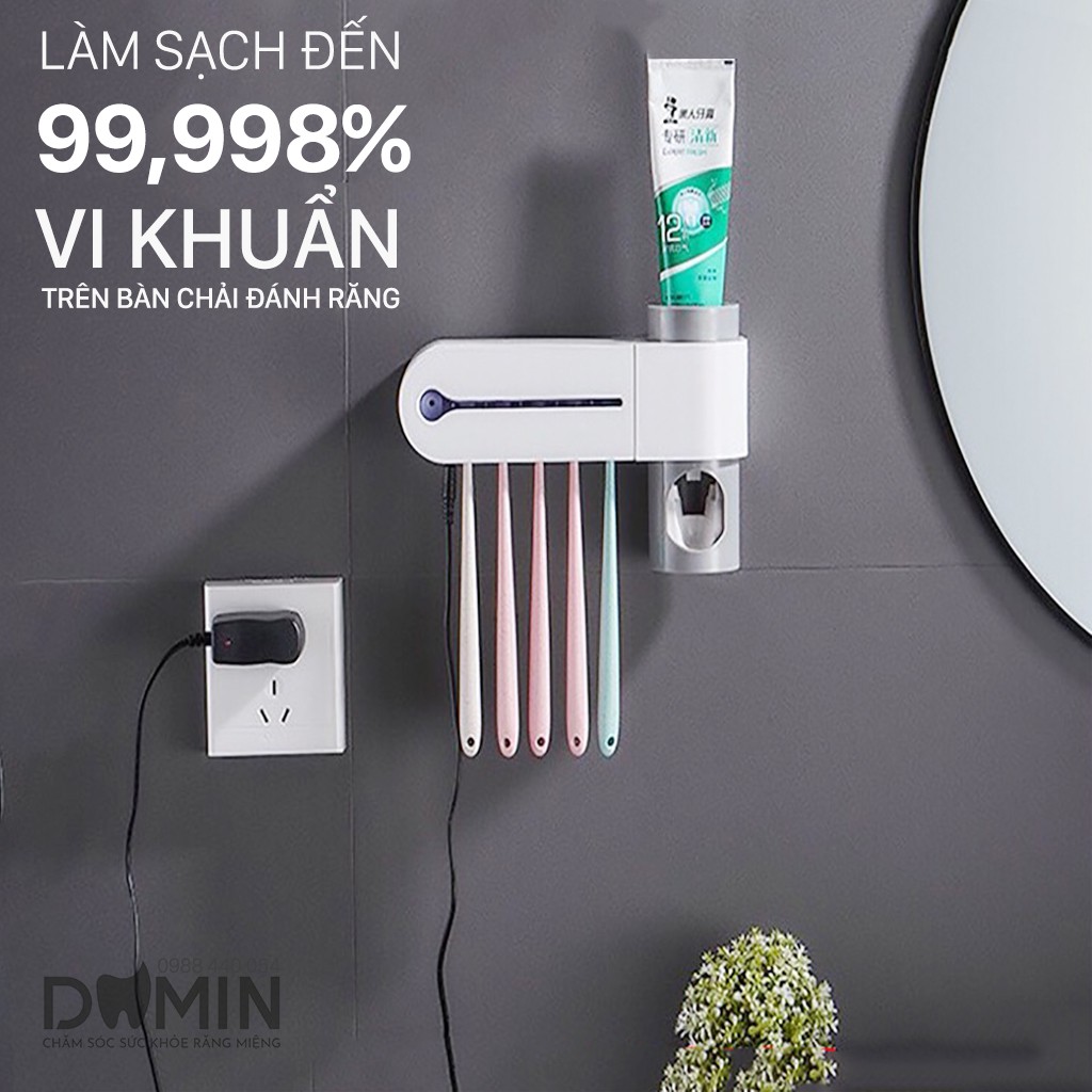 Giá Treo Vệ Sinh Tiệt Khuẩn Bàn Chải Răng Bằng Tia UV Toothbrush Sanitizer (Sản Phẩm Thông Minh Đến Từ Hàn Quốc )