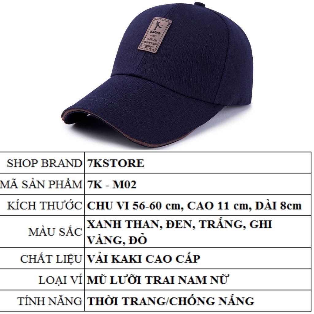 Mũ nón lưới trai đẹp giá rẻ thời trang phong cách Hàn Quốc 7K STORE M02