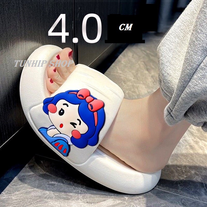 Dép nữ quay ngang bánh mỳ CÔNG CHÚA 🔥Siêu Hot🔥 Họa Tiết Phi Hành Gia, Gấu, Kaws- phom nhỏ lấy lên size