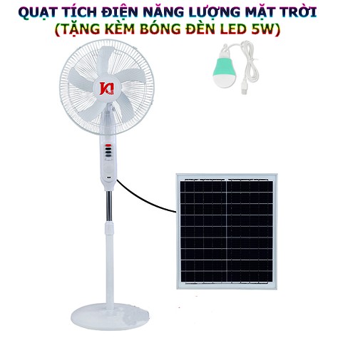 Quạt năng tích điện lượng mặt trời, công suất 25w, điều khiển chế độ gió, cổng USB tiện dụng (sạc điện thoại, đèn)