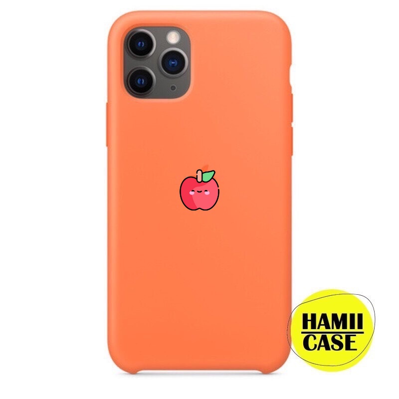 Ốp lưng iphone CHỐNG BỤI LOGO TÁO màu CAM 6/6plus/6s/6splus/7/7plus/8/8plus/x/xr/xs/11/12/13/pro/max/plus/promax