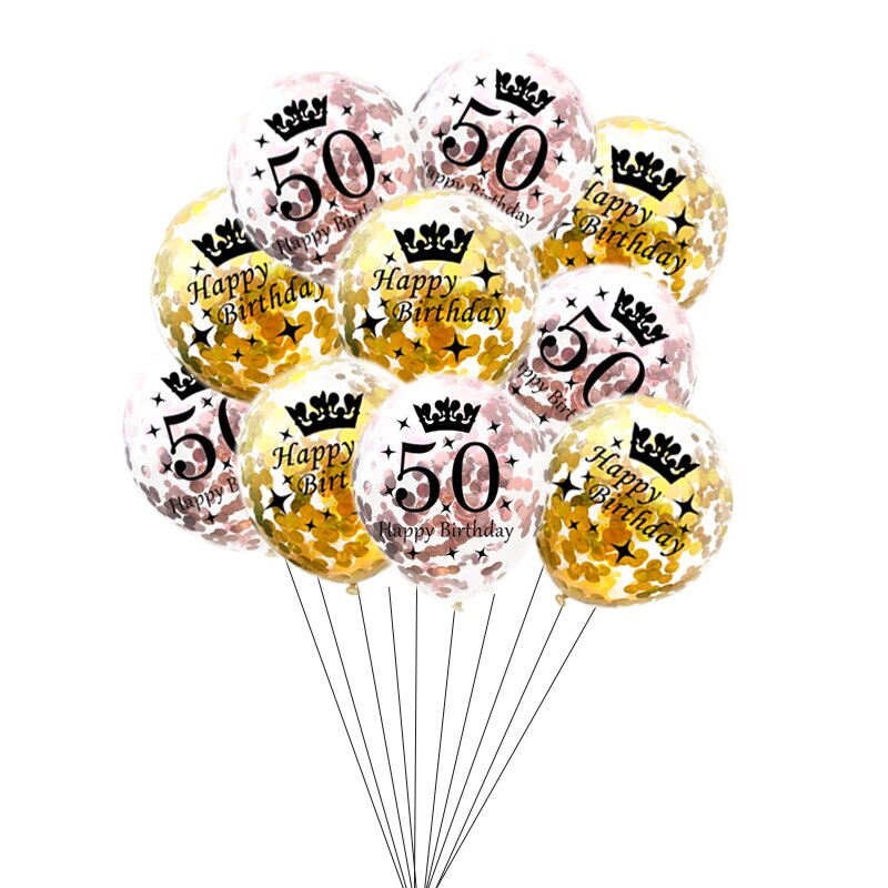Bong Bóng 30.48 cm 30th 40th 50th Trang Trí Tiệc Sinh Nhật