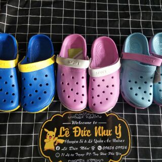 Dép sục crocs kèm ảnh thật 100%