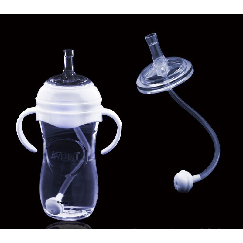 Núm ti silicone bình sữa Avent / Núm ti hút nước , uống sữa Avent - phụ kiện cho bình sữa ngang cổ 5.5cm