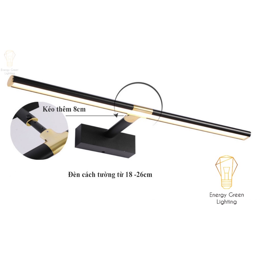 Đèn soi tranh - rọi gương Led Energy Green Lighting Model 5058 60cm 12w 3 Chế Độ Ánh Sáng
