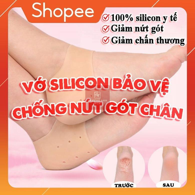 Vớ Gót Chân Silicon - Tất Silicon Gót Chân - Miếng Đệm Gót Chân Silicon CHỐNG NỨT GÓT CHÂN