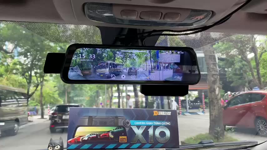 Camera hành trình ô tô X10, X10Plus có wifi kết nối điện thoại dạng gương chiếu hậu trước sau FullHD,quay đêm sắc nét | BigBuy360 - bigbuy360.vn