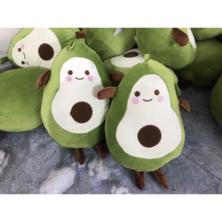 GẤU BÔNG ÔM TRÁI BƠ TRÒN CỰC CUTE (cao 40cm)