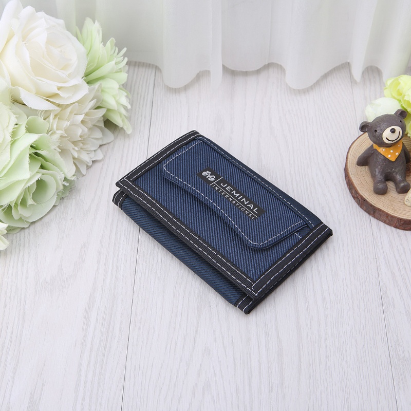 Ví vải canvas có khóa kéo thời trang nhiều màu tùy chọn cho nam