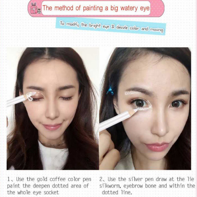 Chì kẻ viền mắt/phấn mắt màu trắng chất lượng cao | BigBuy360 - bigbuy360.vn