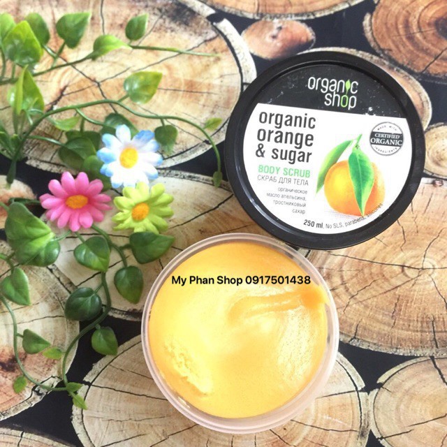 Kem tẩy tế bào chết toàn thân Organic Shop