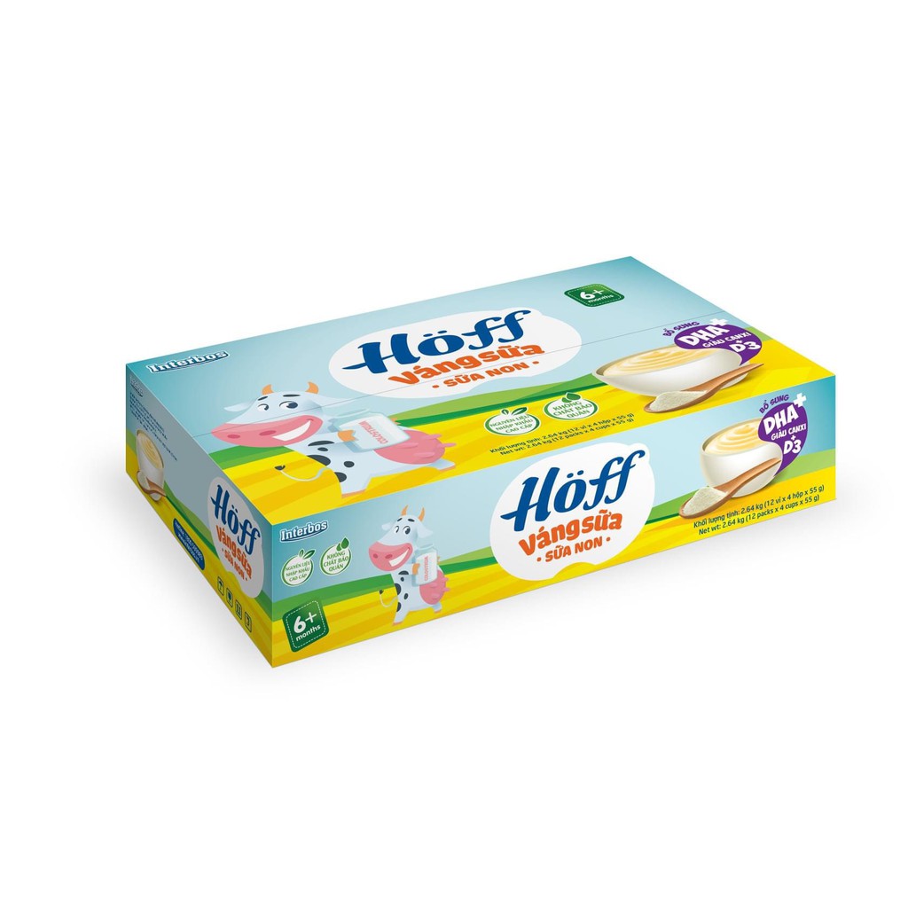 Váng Sữa Sữa Non HOFF vỉ 4 hộp x 55g