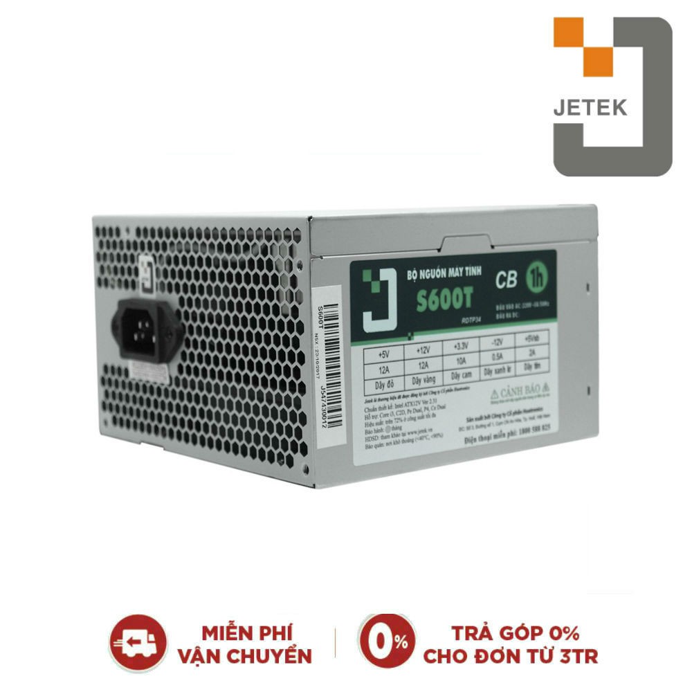 Nguồn máy tính Jetek S600T (250W)